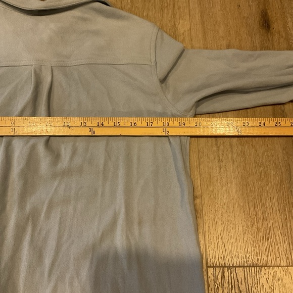 Workshop Republic Clothing - Button Down Long Sleeve Shirt - Blue - Ladies Med - Picture 9 of 13